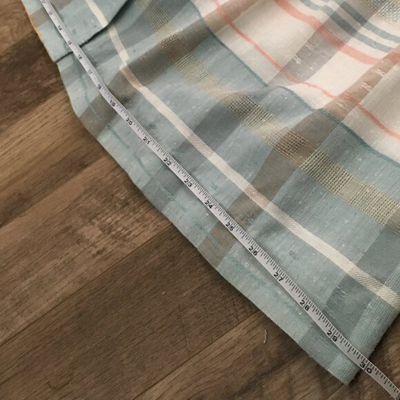 Vintage Pastel Pink & Sage Green Pocket Pleated Button Up Made in Canada Skirt - Picture 15 of 16